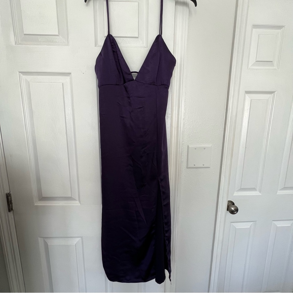 Wild Fable Purple Slip Dress Sleeveless V-Neck Cocktail
